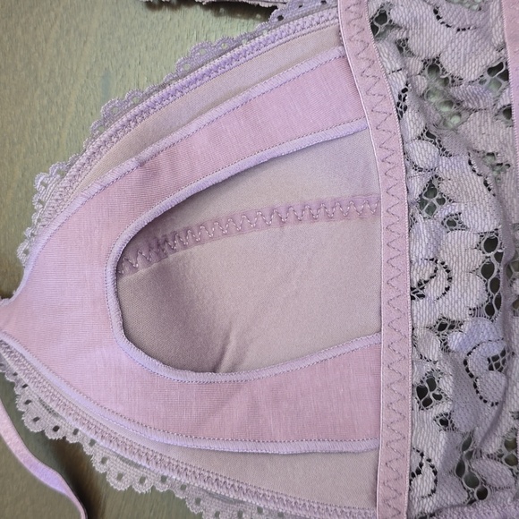 MOMANDA Lace Bandeau Nursing Bra in Orchid Rose Sz 36B Nwt - Picture 4 of 5